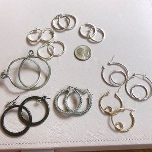 RESERVED Hoop earring collection